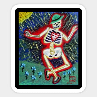 Dancing Skeleton Sticker